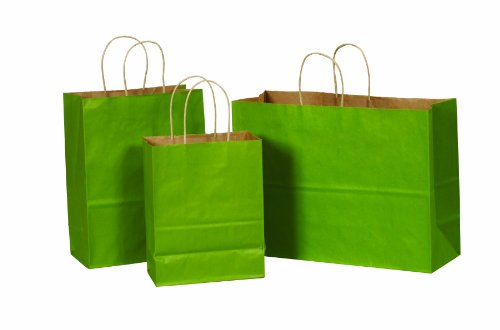 Aviditi BGS104GT Green Tea Tinted Shopping Bags - 5