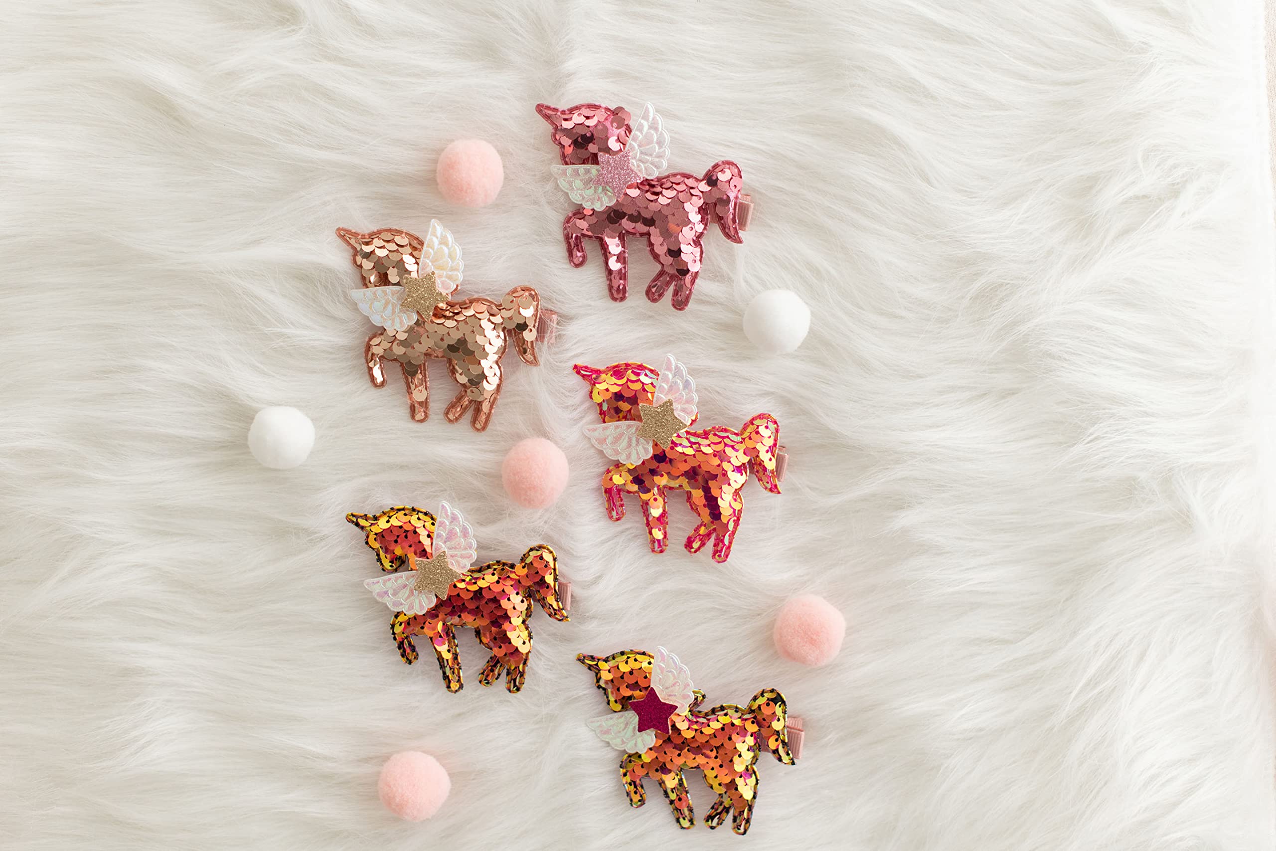 8Pcs Sparkling Unicorn Hair Clips for Girls - Cute Hair Accessories for Kids, Birthday Gifts, Party Favors, Daily Wear & Holiday Outfits | Perfect for School, Playdates, Costume Parties & Special Occasions