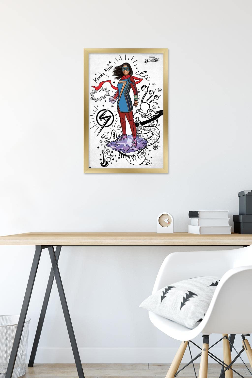 Trends International Marvel Ms. Marvel - Doodles Wall Poster 22.4