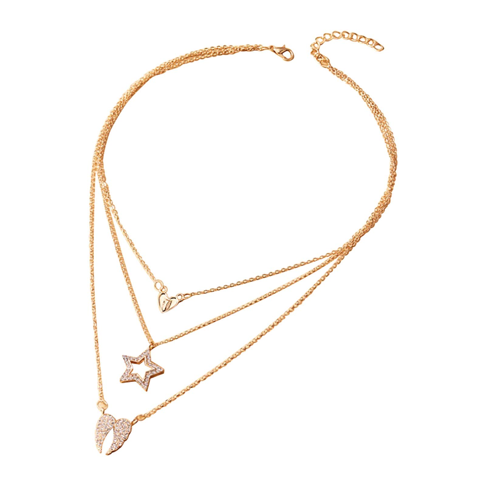 NSQFKALL 2022 Women's Fashion Chain Necklace - Elegant Collarbone Pendant Jewelry for Women & Men | Perfect for Casual Wear, Date Night & Gift Giving