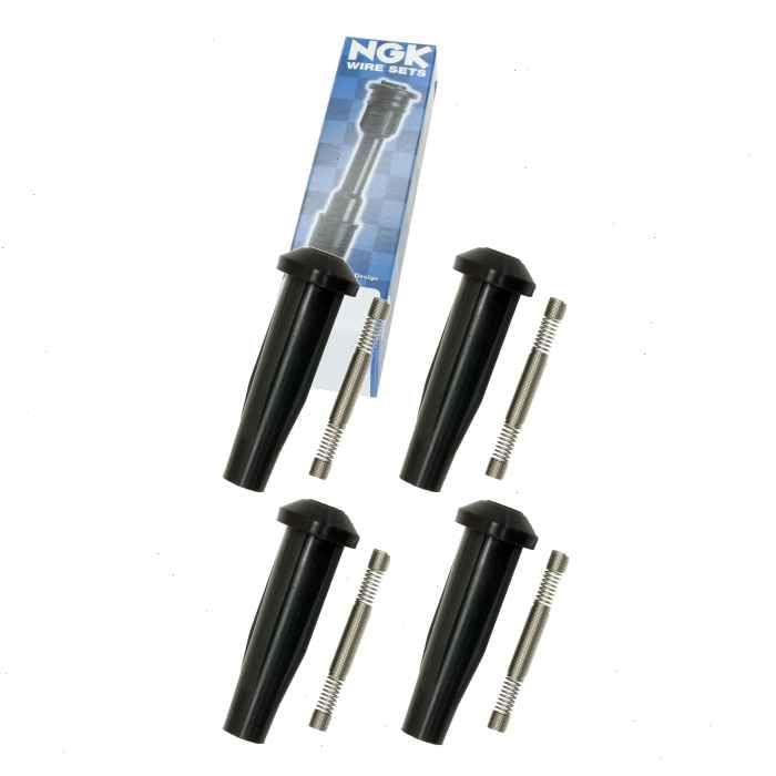 4-Piece NGK Ignition Coil Boots Set - Compatible with Ford Focus 2.0L 2.3L L4 Engine (2003-2011 Models) - Perfect for Engine Tune-Up & Performance Enhancement