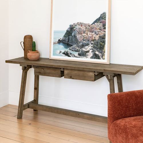 Harvey Console Table - Modern Entryway Sofa Table with Storage Shelf - Perfect for Hallway, Living Room & Bedroom Décor