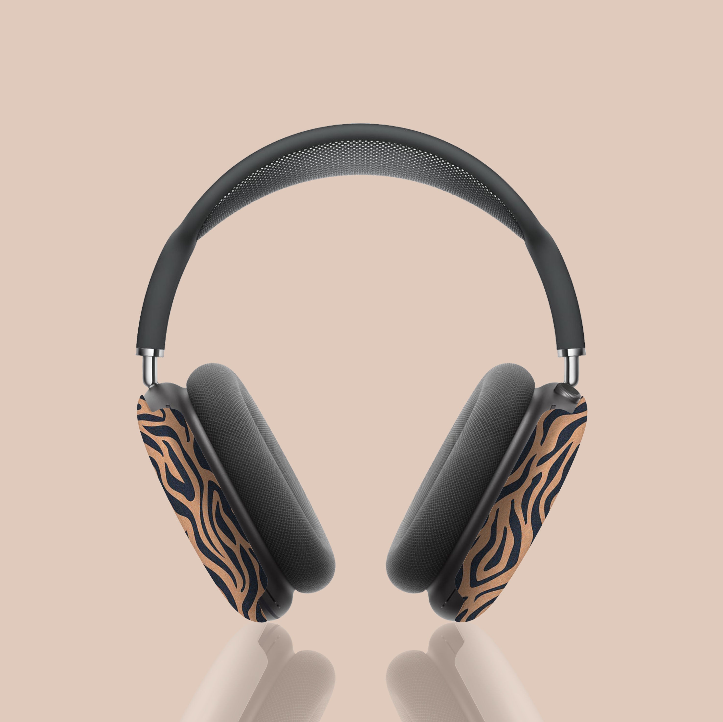 Premium Blue Copper Zebra Pattern AirPods Max Case - Durable Protective Cover for Travel, Work & Gym - Compatible with Apple AirPods Max Headphones