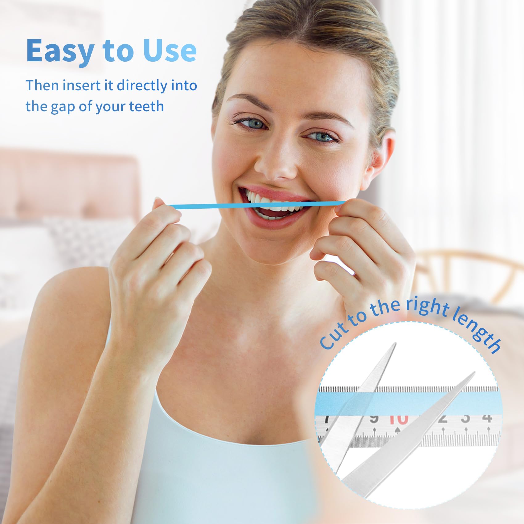 Premium Dental Polishing Strips for Teeth Whitening & Smoothing - 4mm x 6M Interdental Abrasive Finishing Strips - Professional Oral Care Cleaning Tool for Sanding & Grinding (Blue) - Ideal for Home Dental Care & Travel - 12 Month Warranty