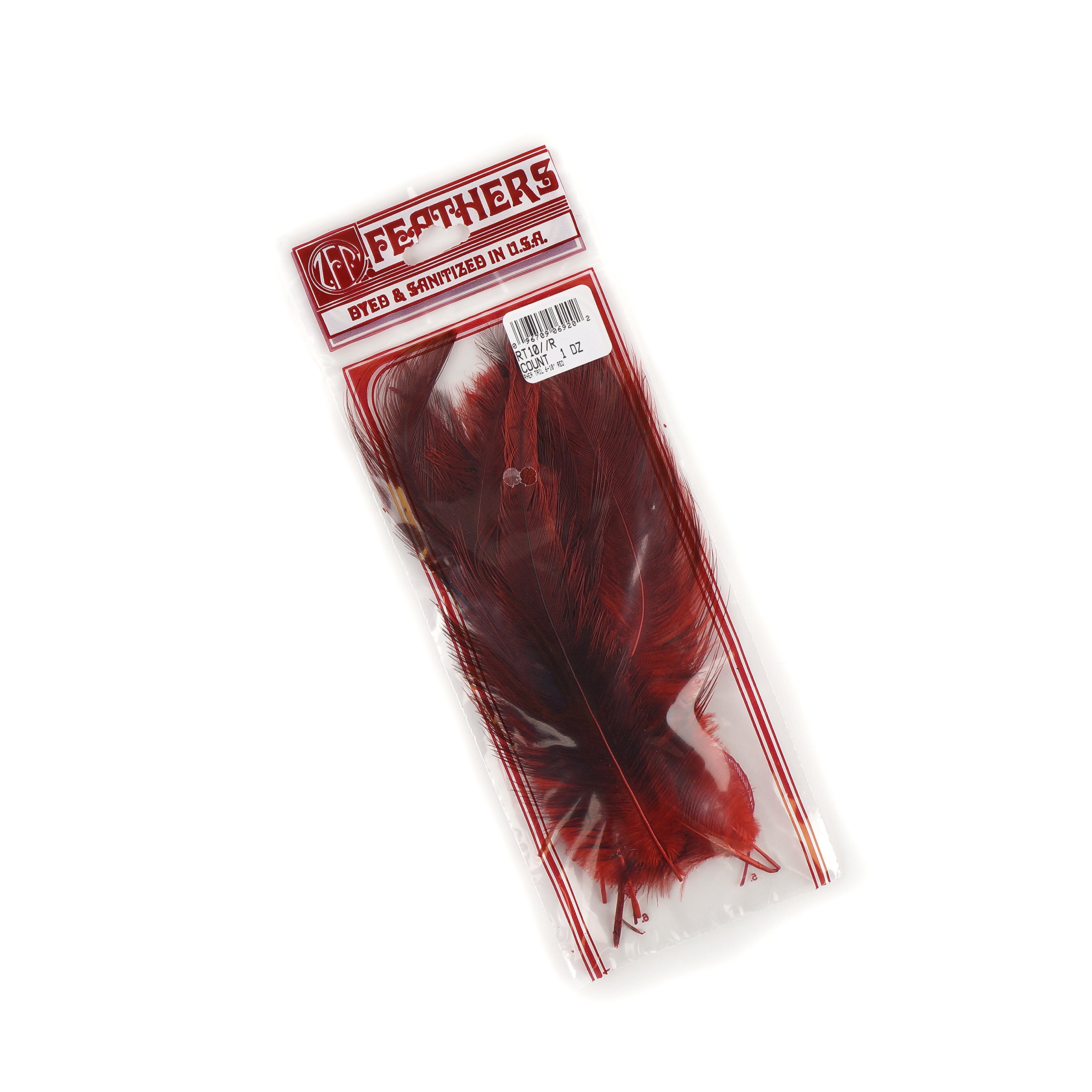 Premium ZUCKER™ Rhea Tail Feathers - Vibrant Red Ostrich Plumes for Costume Design, Fly Tying & Home Decor | Hand-Selected Quality for Crafting, Fashion Accessories & DIY Projects