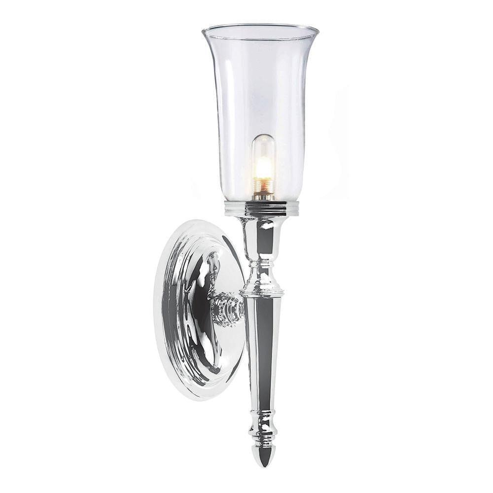 Dryden 1-Light Modern Wall Sconce in Polished Chrome - Perfect for Bedroom, Hallway, and Entryway Lighting