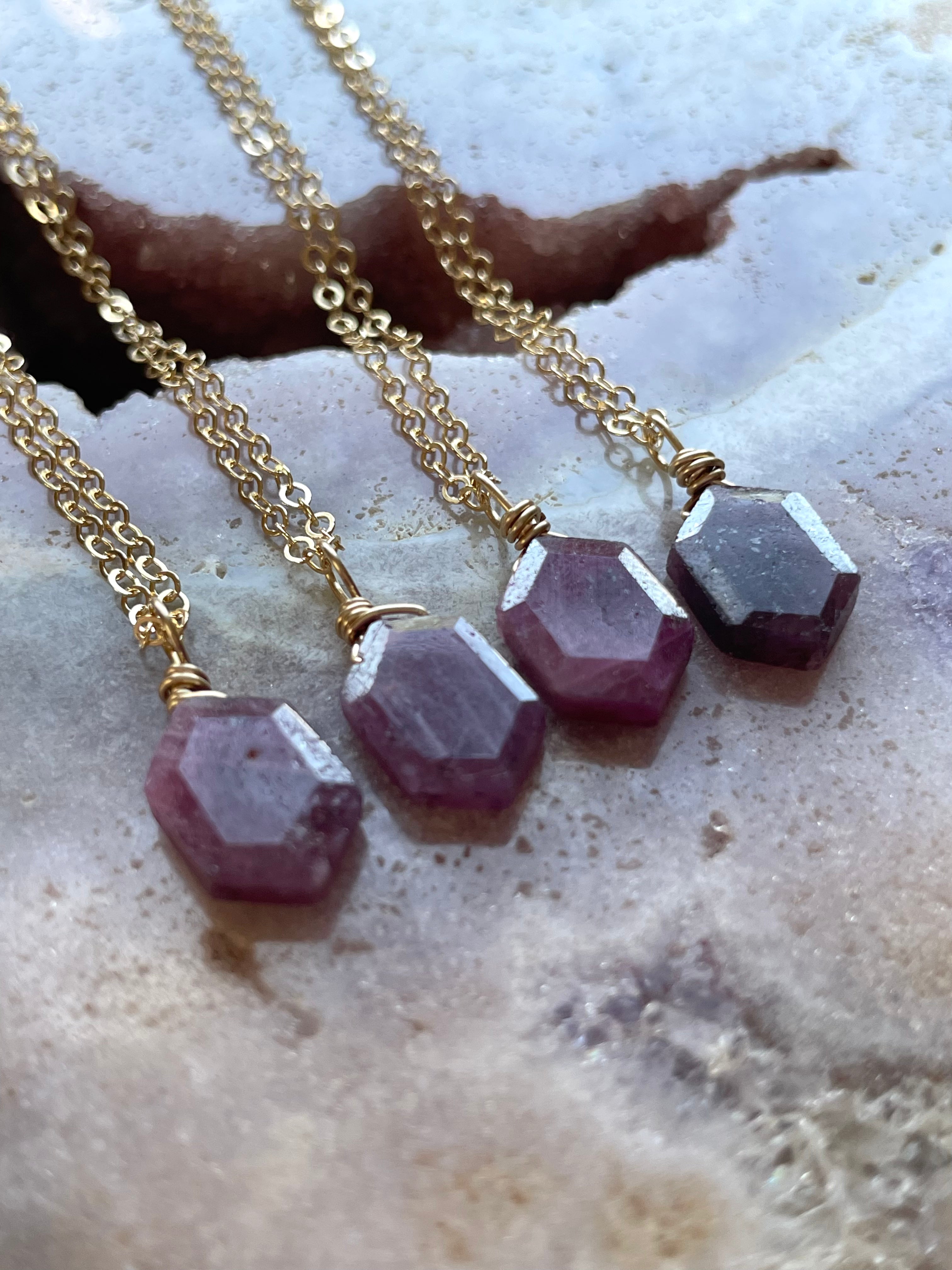 Elegant Ruby Pendant Necklace - July Birthstone Jewelry for Women | Perfect Gift for Birthday, Anniversary & Special Occasions