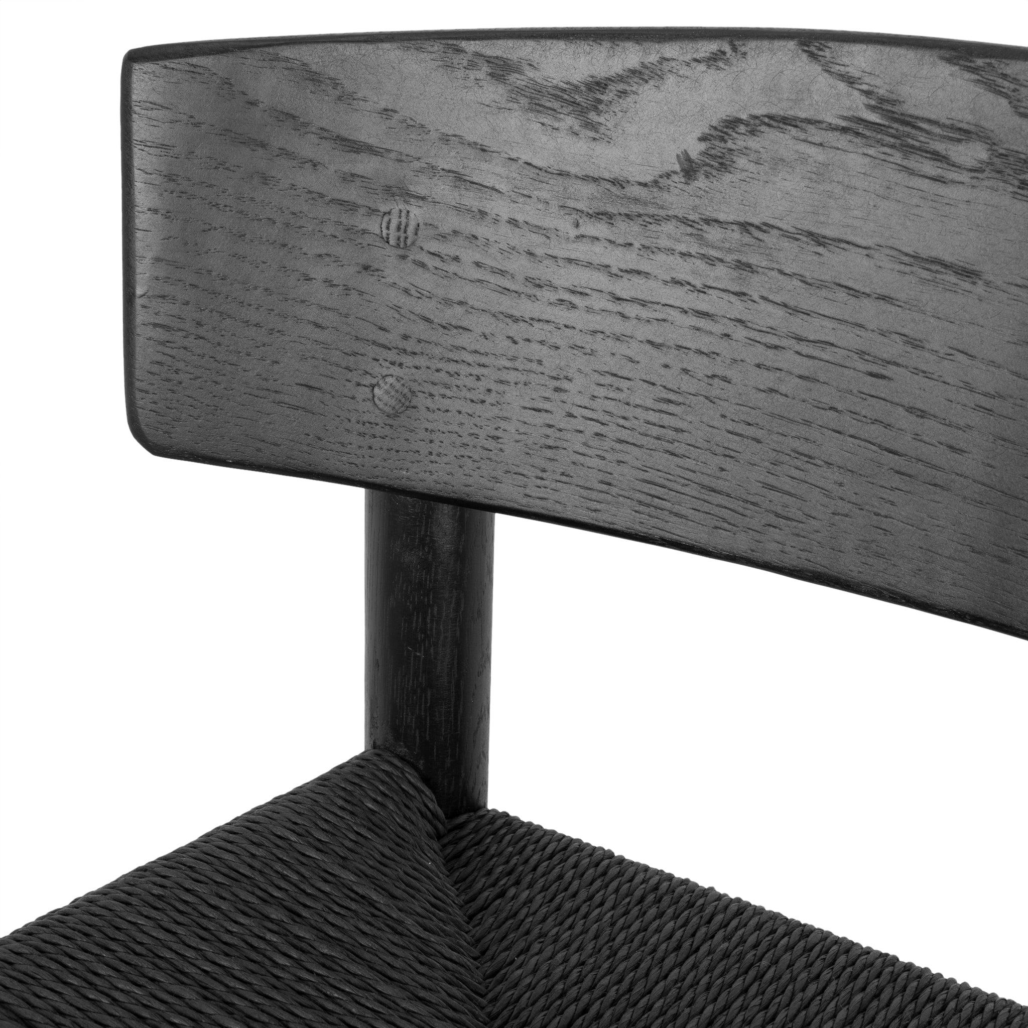 65cm Black Bar Stool with Backrest - Adjustable Height, Durable Metal Frame - Perfect for Kitchen Islands, Home Bars & Counter Height Tables