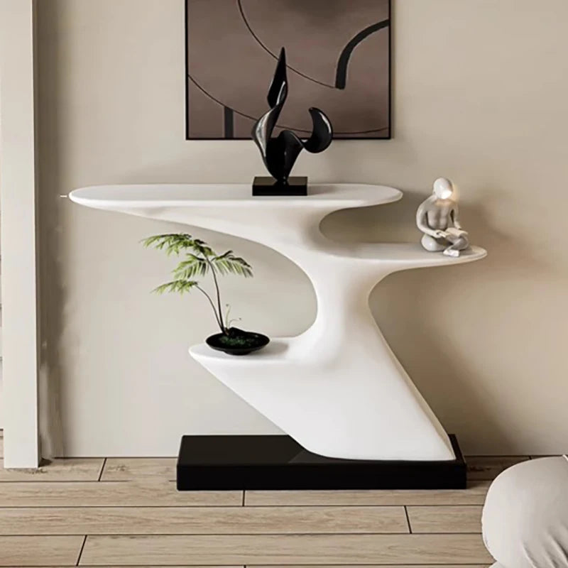 Minimalist Branch Console Table - Modern Wooden Entryway Sofa Table for Hallway & Living Room - Perfect for Home Decor & Small Spaces