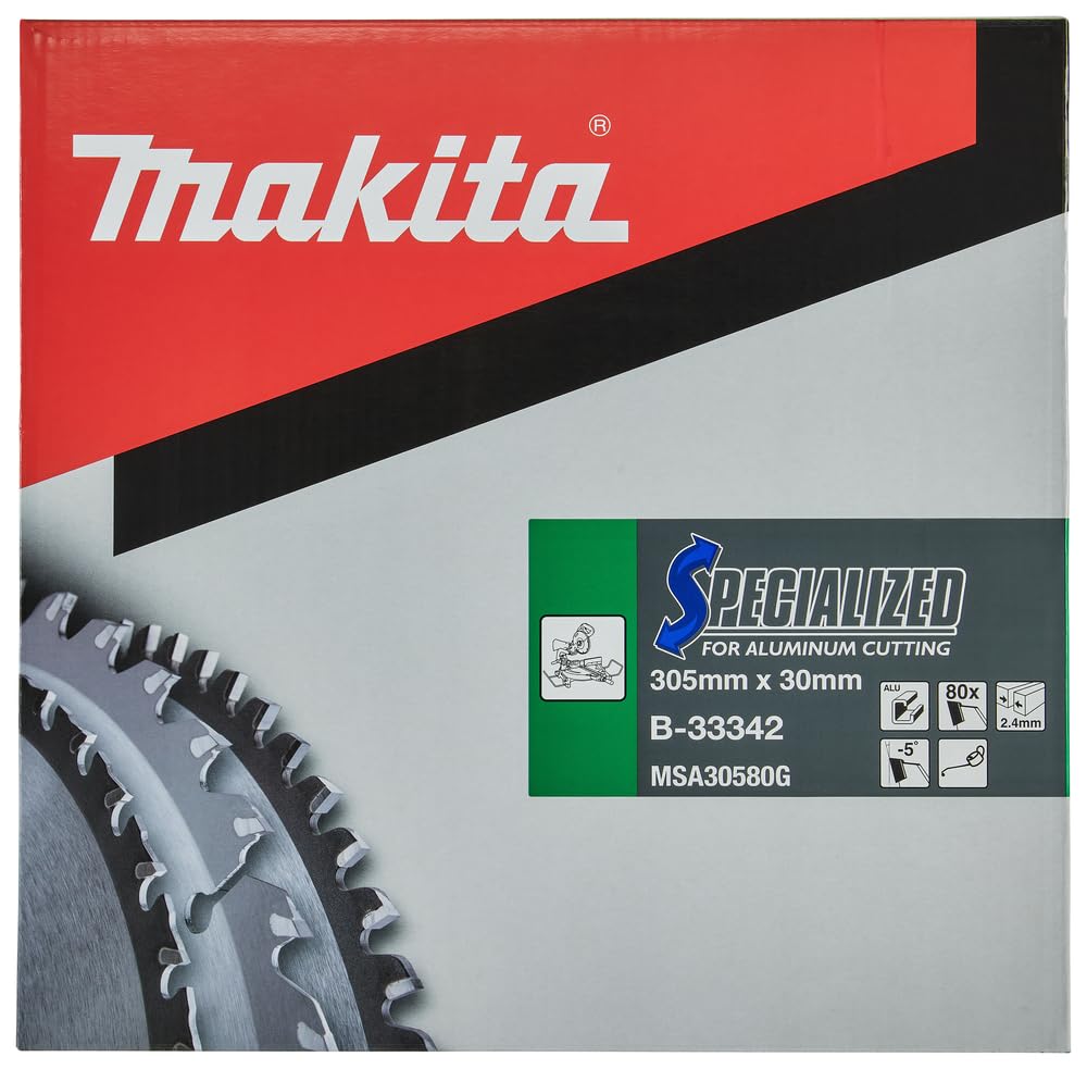 B-33342 12-Inch 30mm 80-Tooth Specialized Saw Blade - Perfect for Woodworking, Metal Cutting & DIY Projects