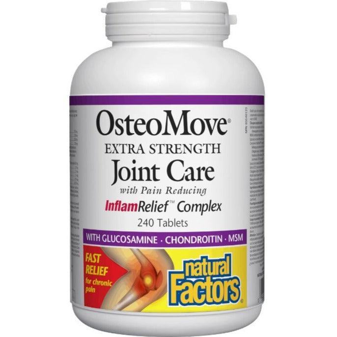 Natural Factors OsteoMove Joint Support Supplement - 240 Tablets for Bone & Joint Health - Supports Mobility & Flexibility for Active Lifestyles