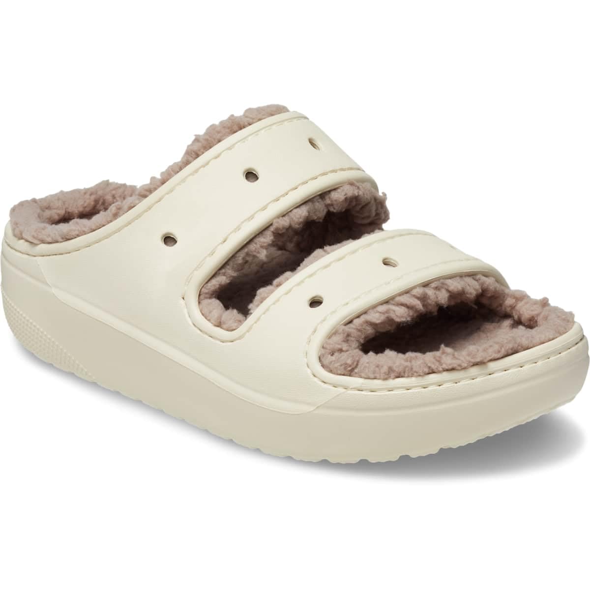 Crocs Unisex-Adult Classic Cozzzy Platform Sandals | Fuzzy Comfort Slides for Men & Women | Perfect for Indoor Lounging, Spa Days & Cozy Home Wear