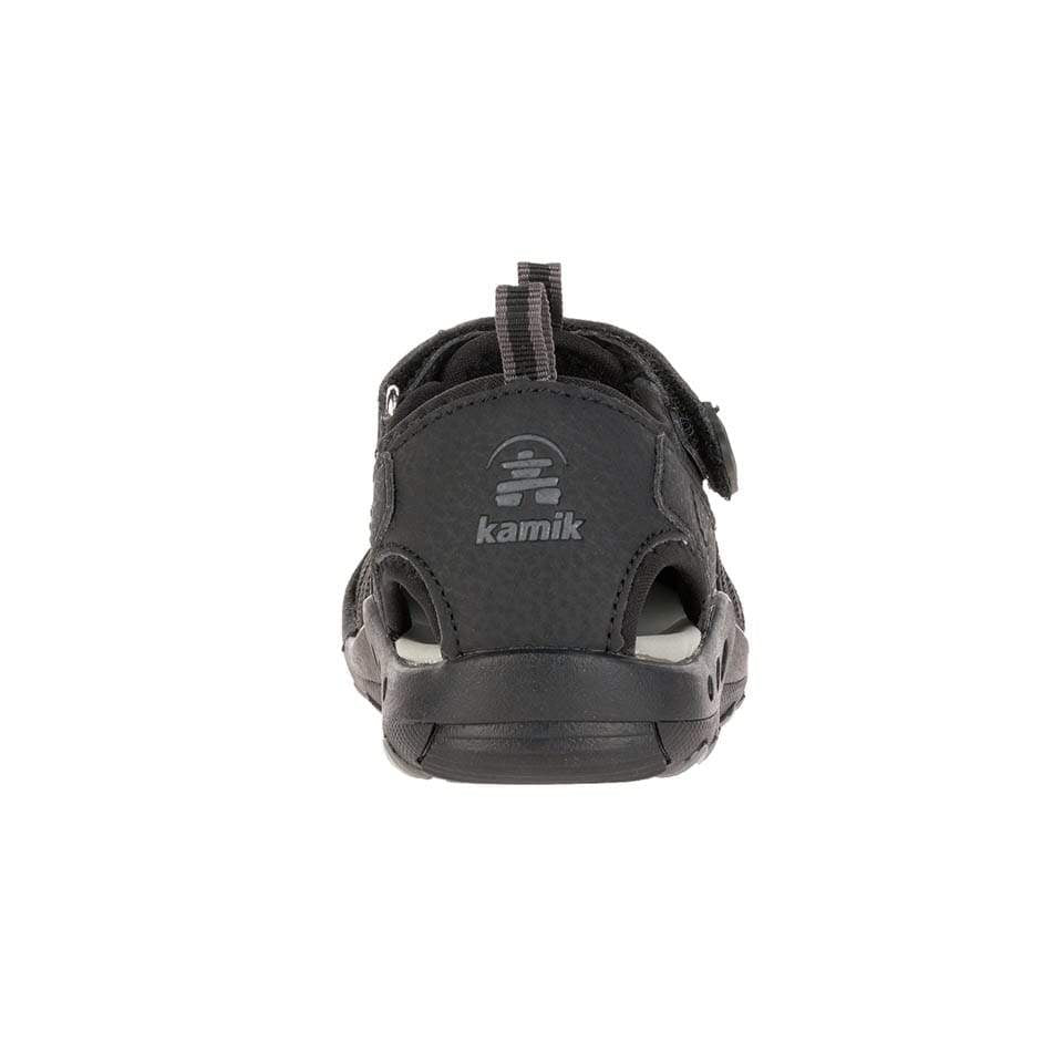 Kamik Black Crab Kids' Waterproof Sandals - Durable & Comfortable for Beach, Pool & Outdoor Play