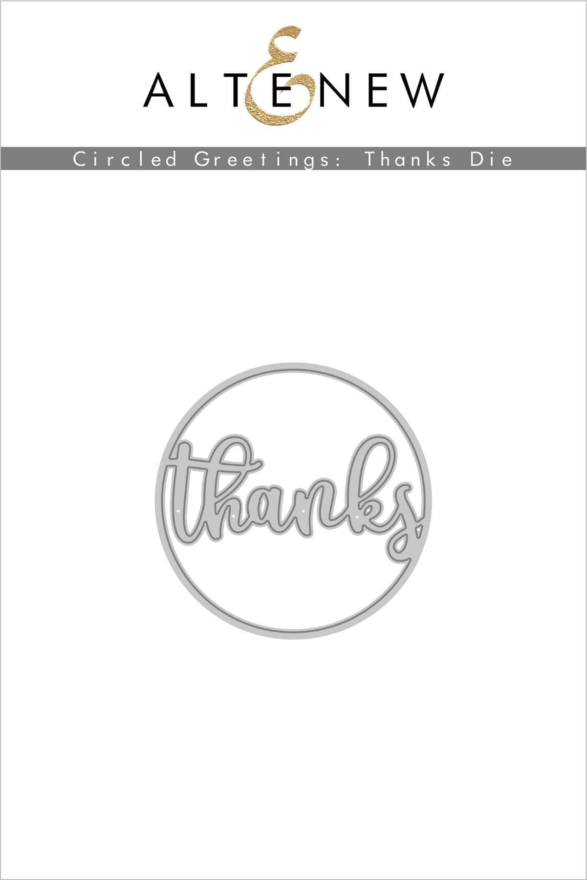Circle Greetings: Thank You Die Cut Scrapbooking Embellishments for Cards, Invitations & DIY Crafts