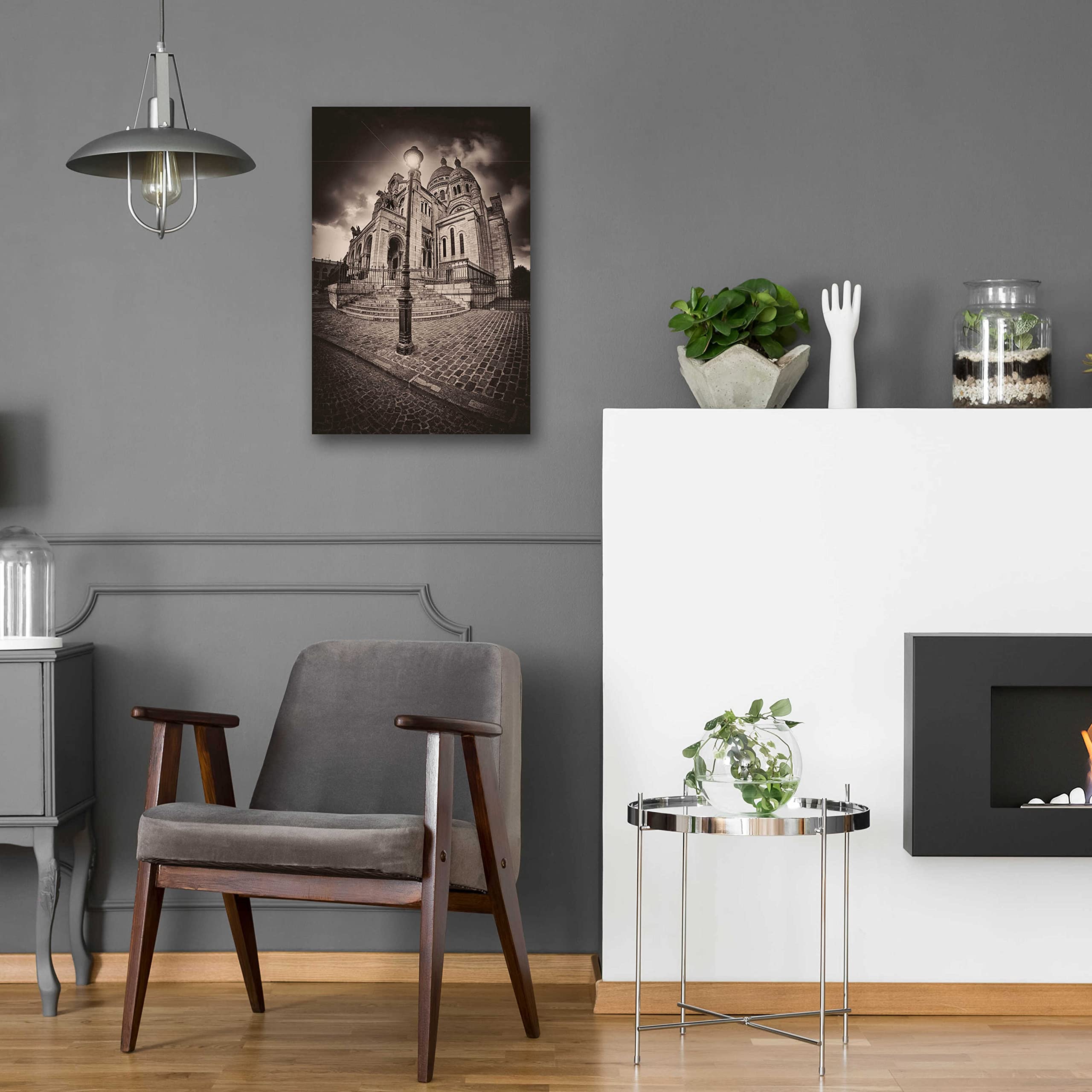 Epic 'Montemartre' Wall Art by Sebastien Lory - 16x24 Inch Modern Acrylic Glass Painting - Perfect for Living Room, Bedroom & Office Decor