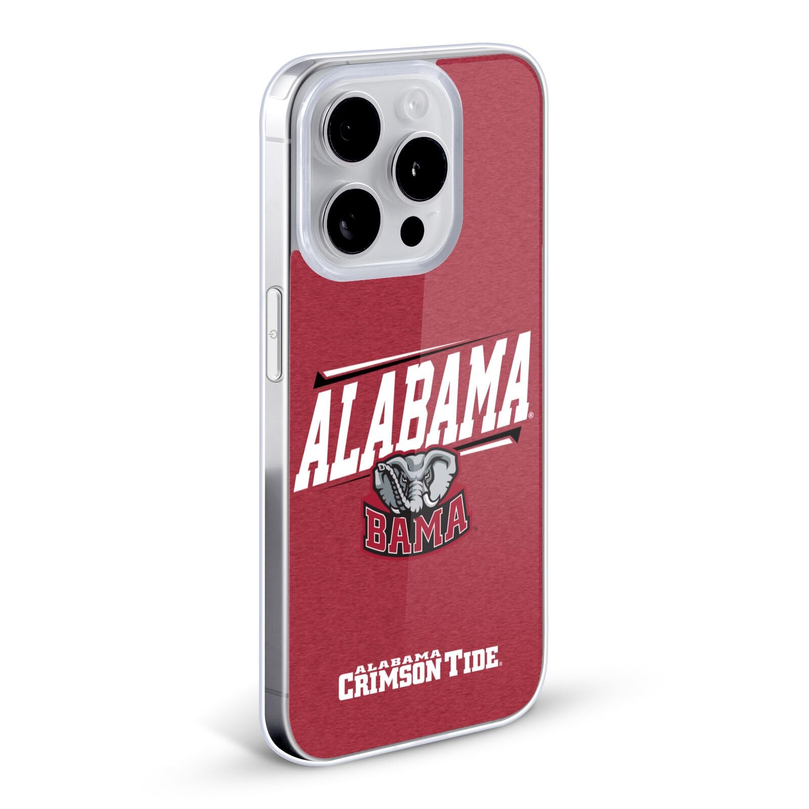 Officially Licensed University of Alabama UA Double Bar Soft Gel Case for iPhone 11 Pro Max - Durable Protective Cover for School, Game Day & Everyday Use