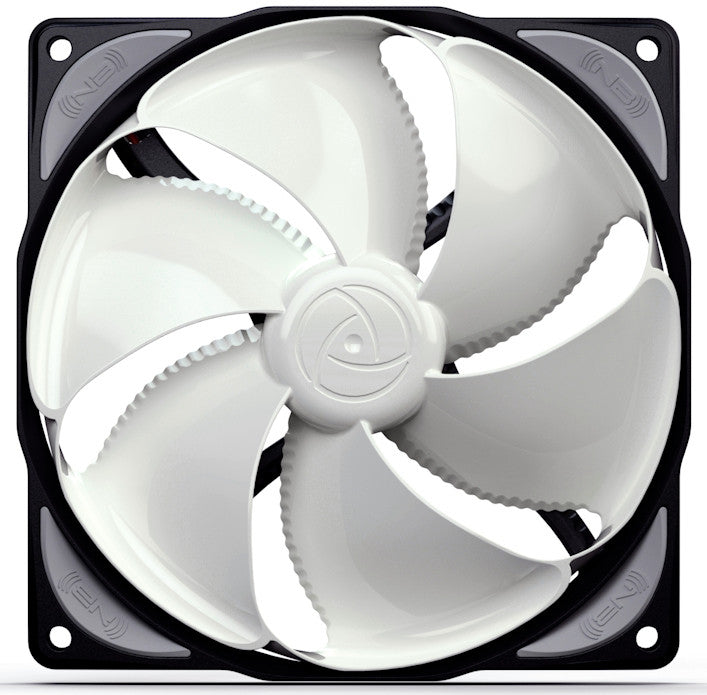 B12-3 High-Speed 120x120x25mm Bionic Loop Cooling Fan - Black Noise Blocker for PC, Gaming Rig & Server Cooling | Ultra Quiet Computer Case Fan