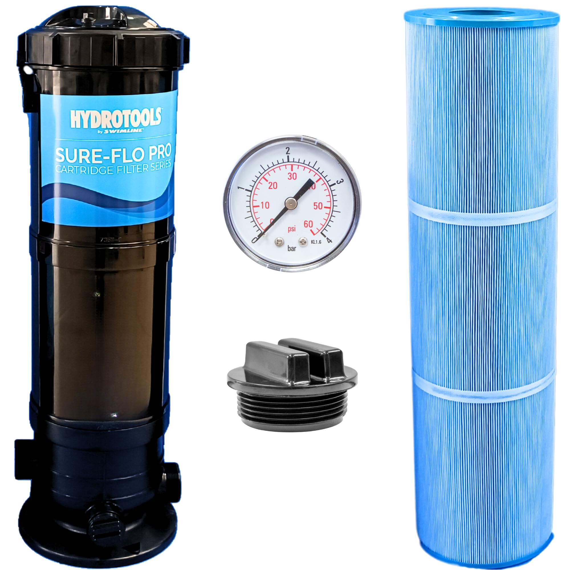 SWIMLINE HYDROTOOLS Above-Ground Pool Cartridge Filter System - 120 Sq Ft Sure-Flo Replacement Filter for Clean Swimming Pool Water | Perfect for Backyard Pools & Summer Maintenance