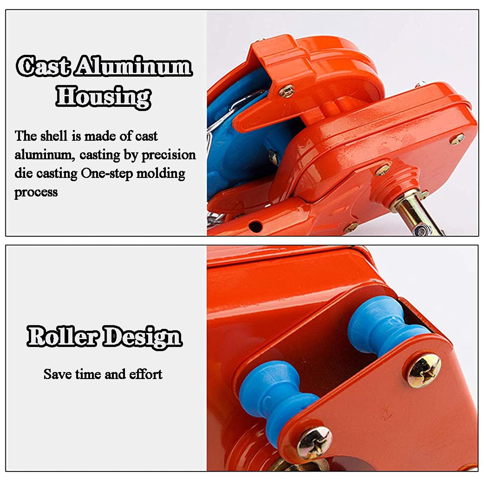 Manual Film Coiler Device - Sidewall Top Greenhouse Hand Winch with 4m/6m Chains for Agriculture, Orchard & Garden (2pcs) - Perfect for Greenhouse Film Rolling & Crop Protection