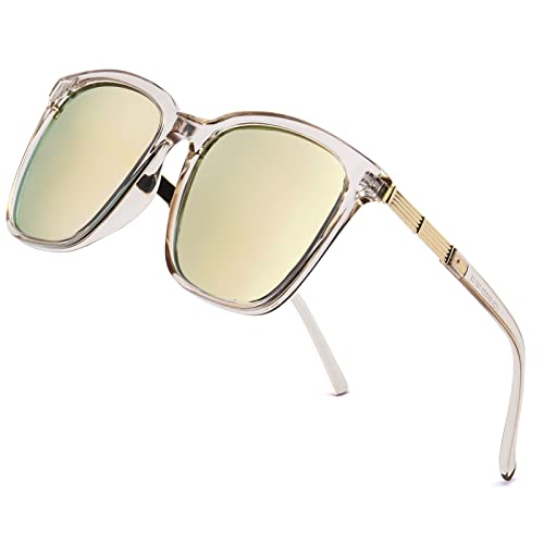 S5-clear Frame Gold Mirrored