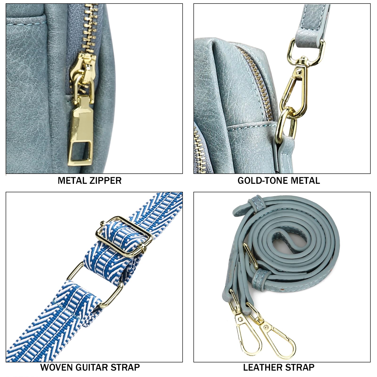 Vegan Leather Crossbody Bags for Women - Travel & Everyday Use