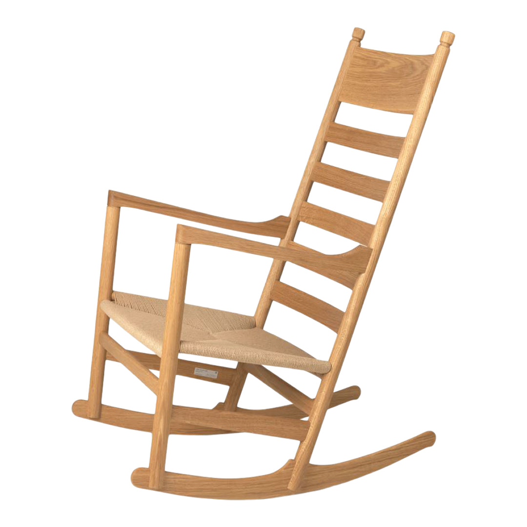 CH45 Rocking Chair - Comfortable Wooden Rocking Chair for Living Room, Nursery & Porch - Perfect for Relaxing, Nursing & Reading