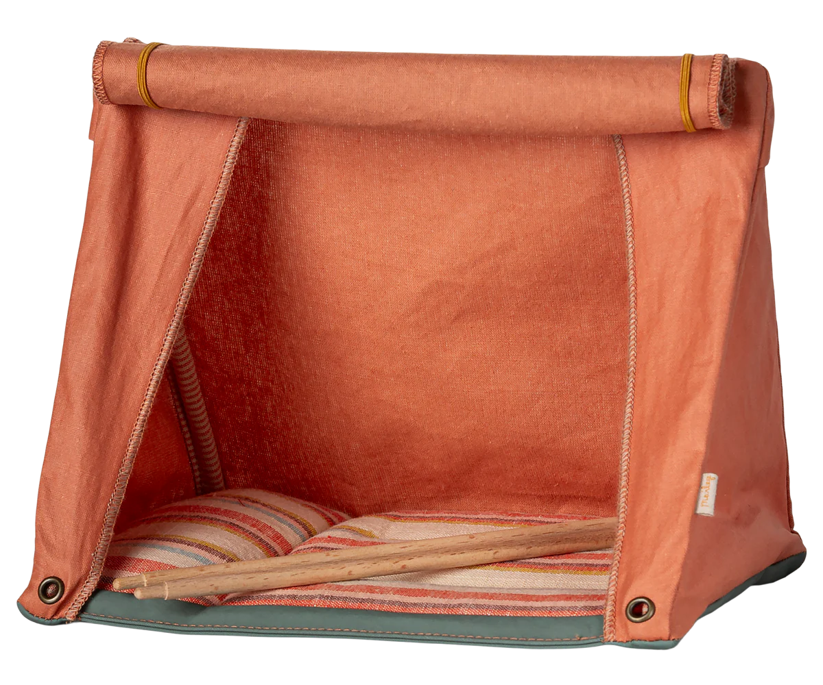 Happy Camper Orange Tent - Lightweight Waterproof Camping Tent for Outdoor Adventures, Hiking & Backpacking | Perfect for Family Camping, Festivals & Beach Trips