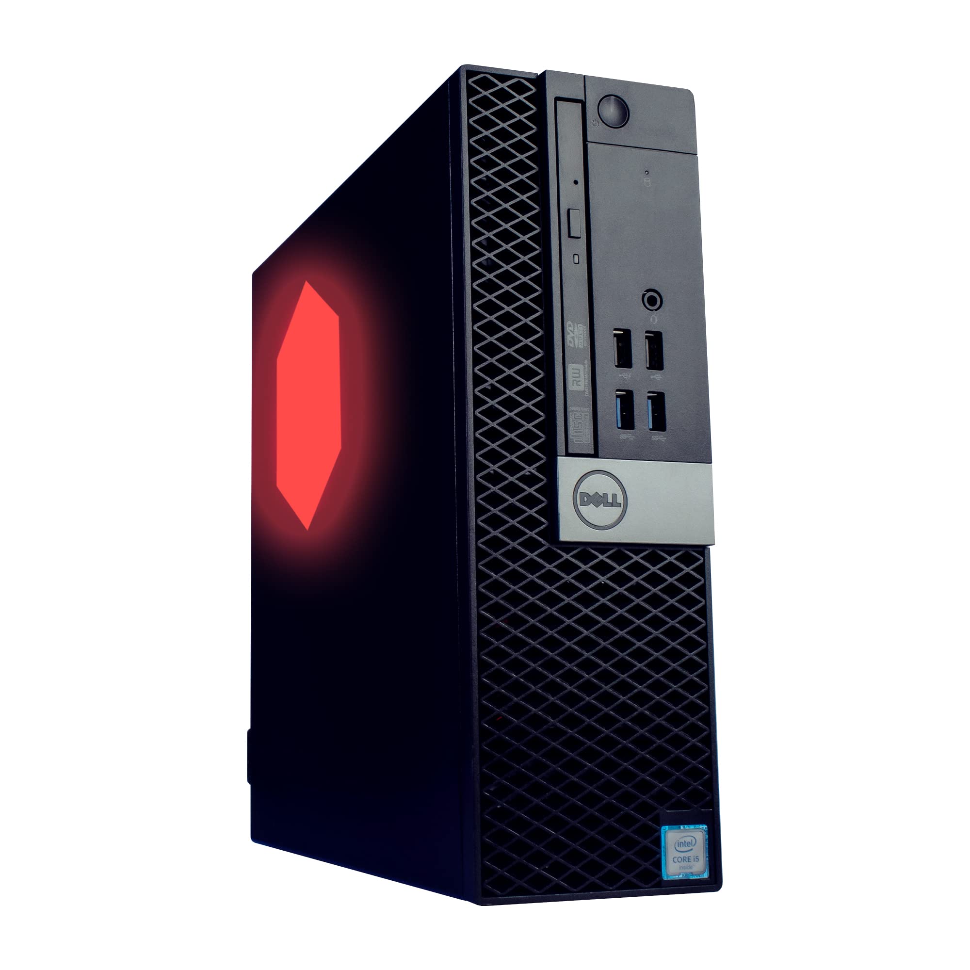 Refurbished Dell Optiplex 5050 RGB Gaming Desktop PC - Intel Core i7 Quad-Core 3.4GHz, 16GB DDR4 RAM, 500GB NVMe SSD, Windows 10 Pro - Perfect for Home Office, Business Workstation & Light Gaming (Black)