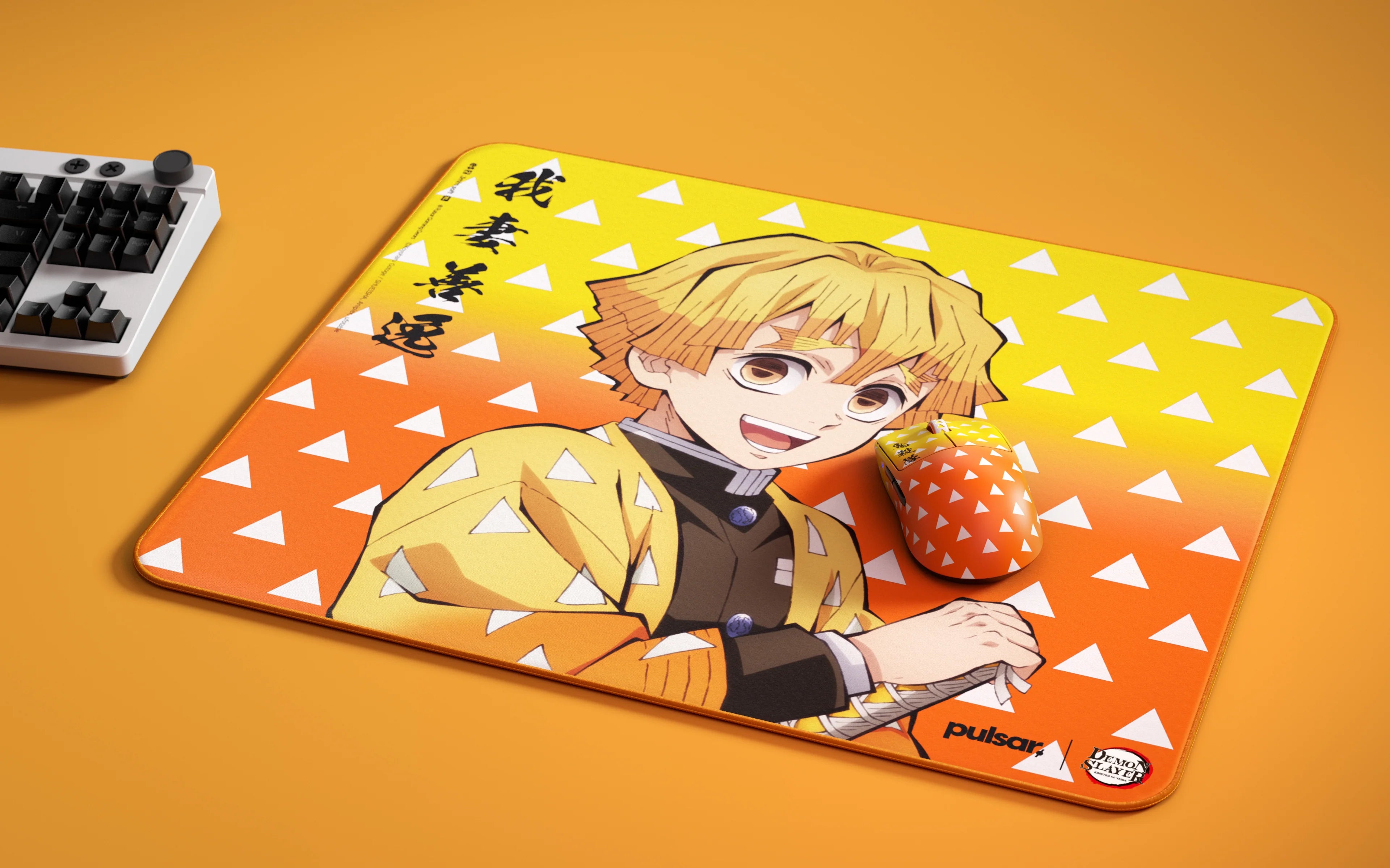 Pulsar ES2 eSports Gaming Mouse Pad - Zenitsu Demon Slayer Edition | Non-Slip Rubber Base | Smooth Surface for Precision Control | Perfect for PC, Laptop & Competitive Gaming