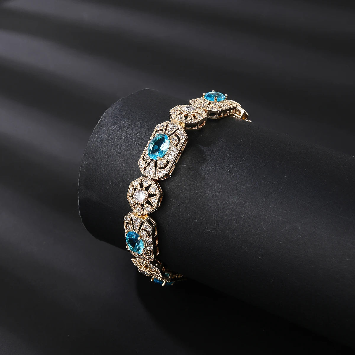 4 Colors Cubic Zircon Chain Bracelet for Women - Elegant Wedding Party Jewelry Gift - Perfect for Brides, Anniversaries & Special Occasions
