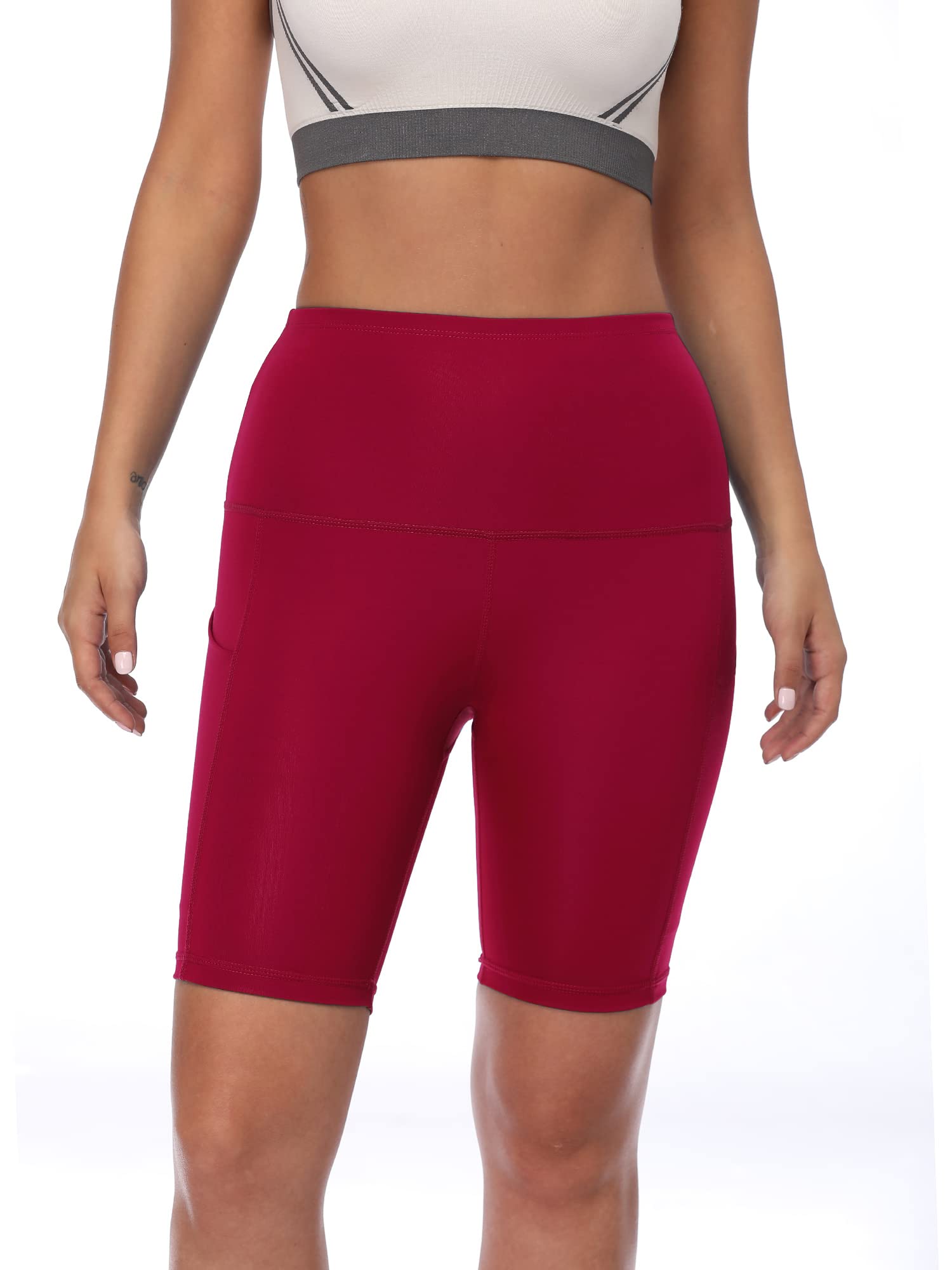 NELEUS Women's High Waist Tummy Control Workout Shorts - Athletic Running Yoga Gym Biker Shorts for Women | Perfect for Fitness, Lounge & Everyday Wear