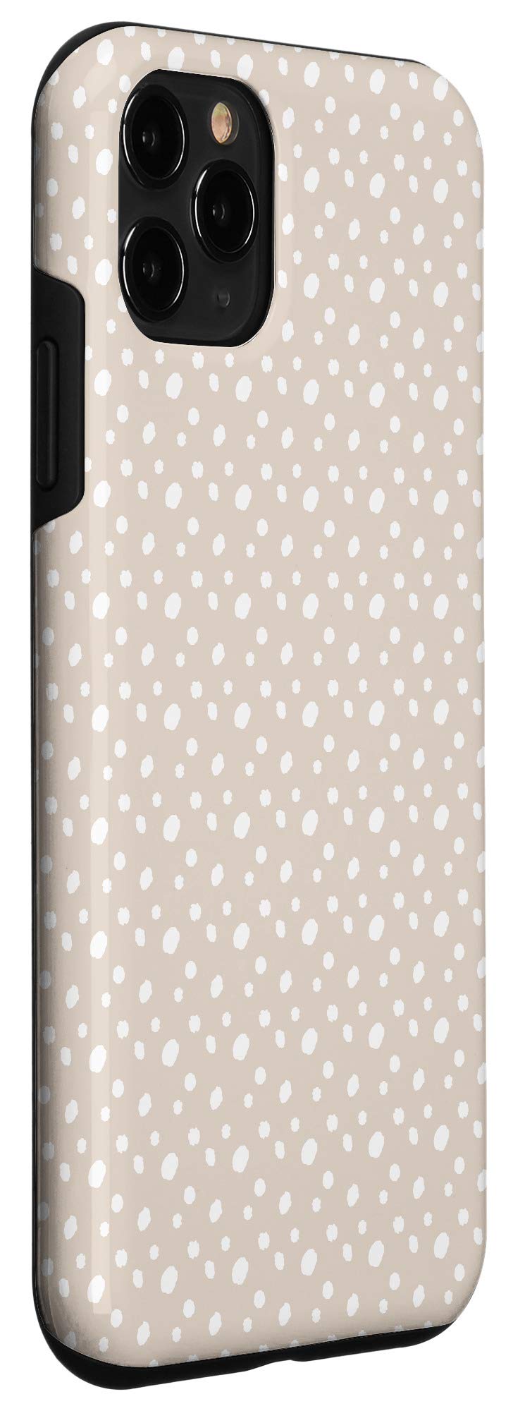 iPhone 11 Pro Case - White Tan Dalmatian Print Spot Pattern Protective Cover | Trendy Animal Design for Women & Men | Perfect for Work, Travel & Everyday Use