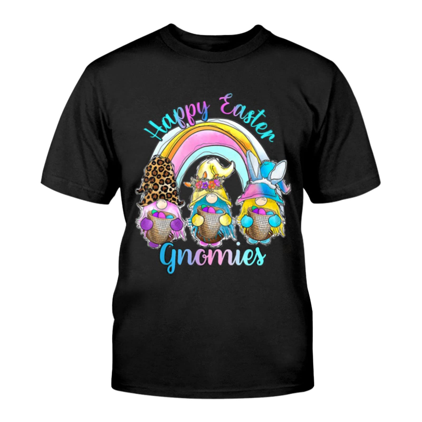 Easter Bunny Printed Men's Casual T-Shirt - Round Neck Short Sleeve Summer Pullover Top for Holiday, Party & Daily Wear