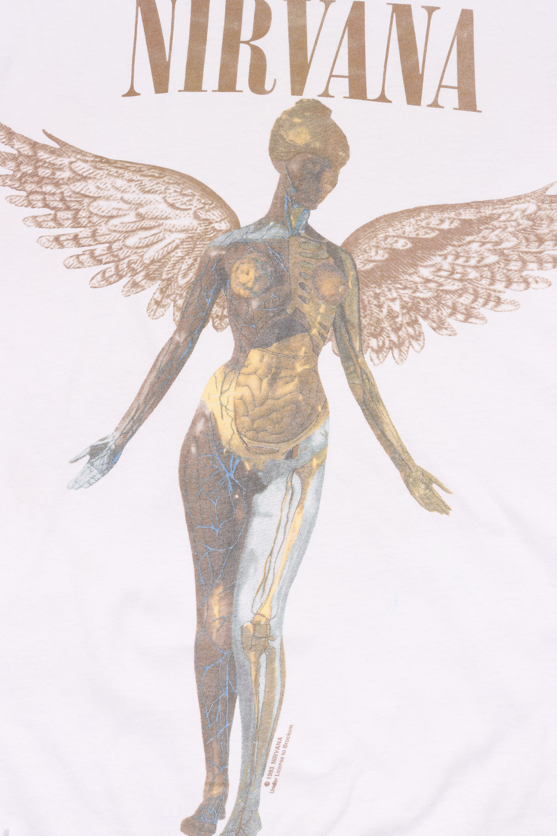 1993 Nirvana IN UTERO Vintage Rock Band T-Shirt - Official Grunge Music Merchandise for Concerts & Casual Wear