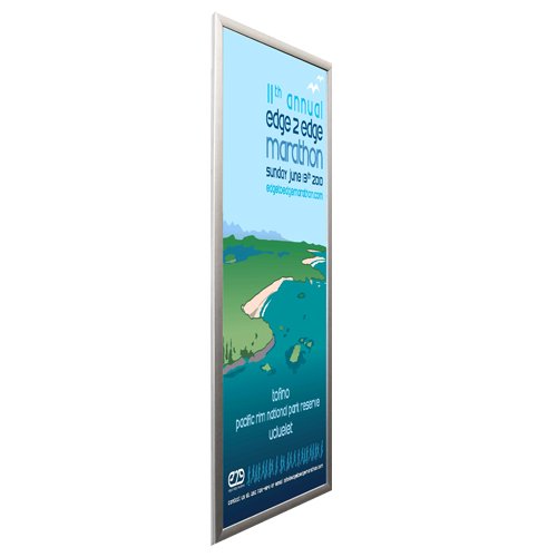 Extra Deep 24x48 Snap Open Sign Holder Frame - 1.25