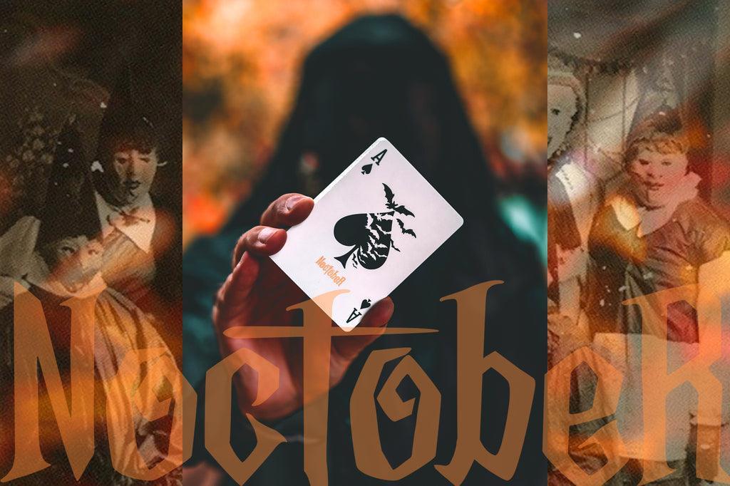 NOCtober Playing Cards - Premium Deck for Magic Tricks, Poker & Card Games | Perfect for Parties, Travel & Collectors
