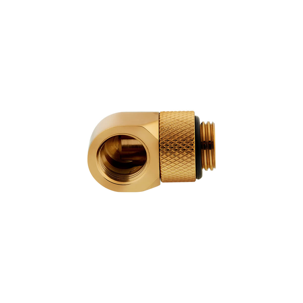 Corsair Hydro X Series XF 90° Angled Rotary Adapter Twin Pack - Gold Plated Fittings for Custom Water Cooling PCs - Perfect for Gaming Rigs and High-Performance Builds