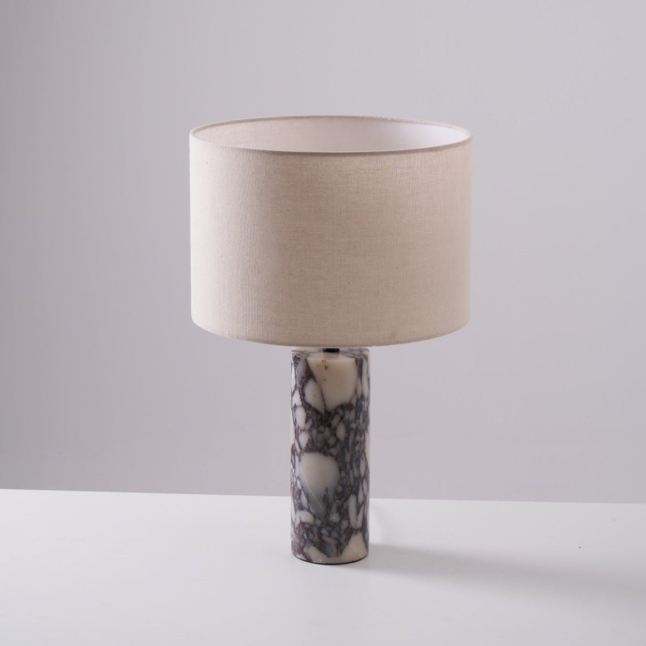 Ardena Marble Table Lamp - Elegant Home Decor Lighting for Living Room, Bedroom & Office | Dimmable LED Desk Lamp with Natural Stone Base