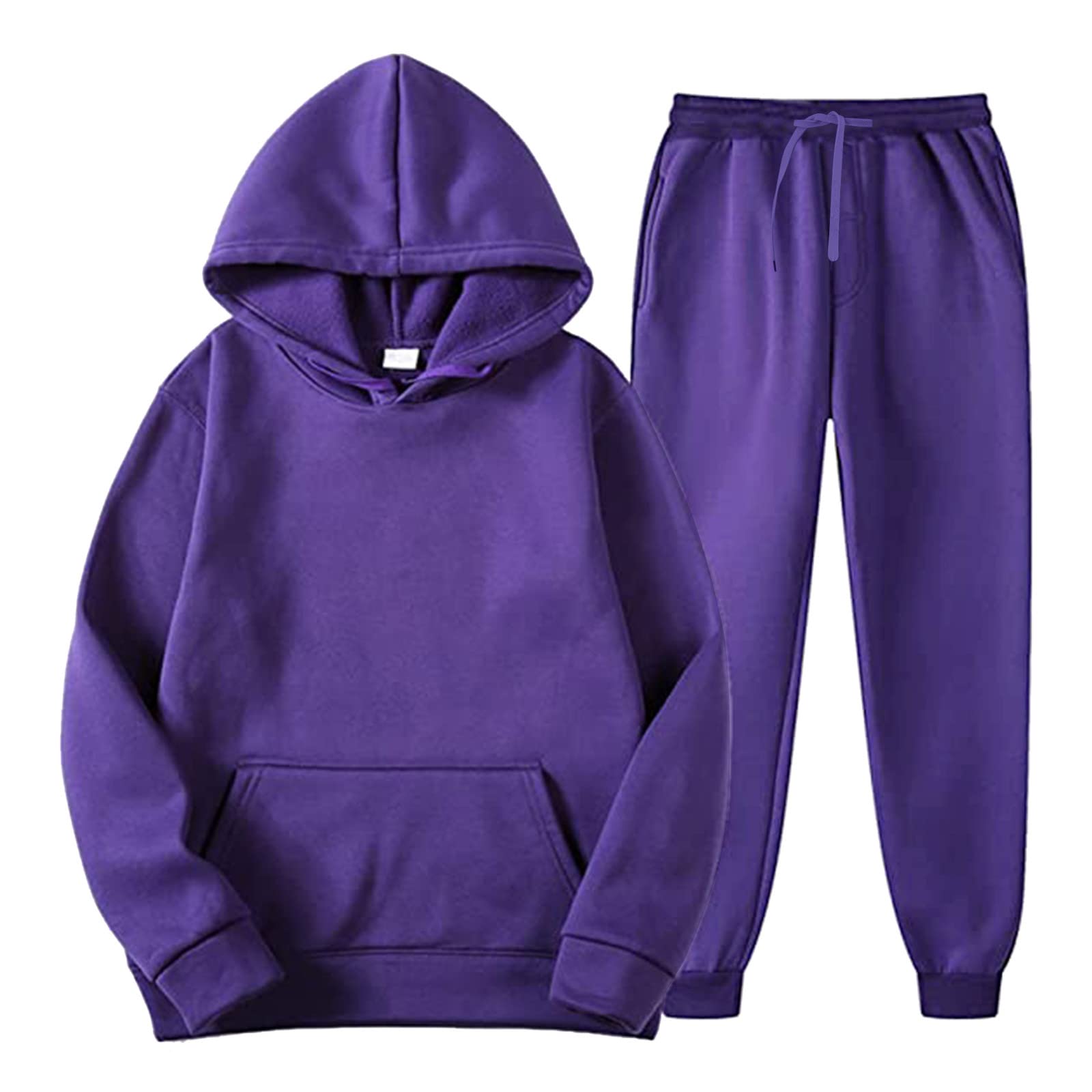 JUNGE Men's 2-Piece Jogging Suits - Athletic Hoodie & Sweatpants Set for Running, Gym & Casual Wear | Breathable Activewear for Men