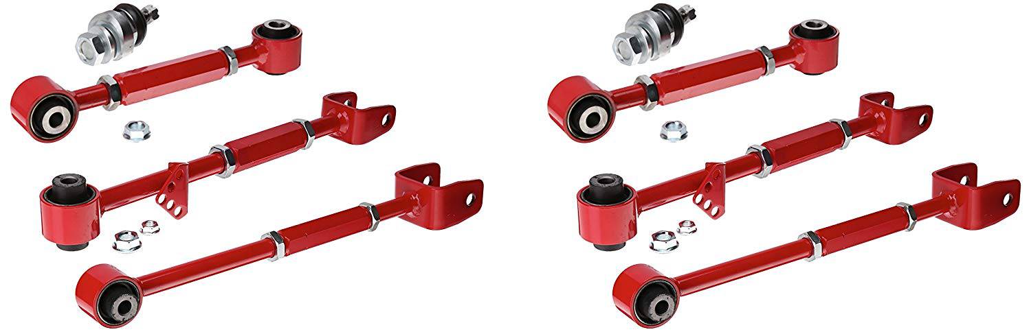 Front Ball Joint & Rear Camber Control Arm Toe Kit for 2009-2013 Acura TL - Improve Suspension & Alignment for Better Handling & Tire Wear