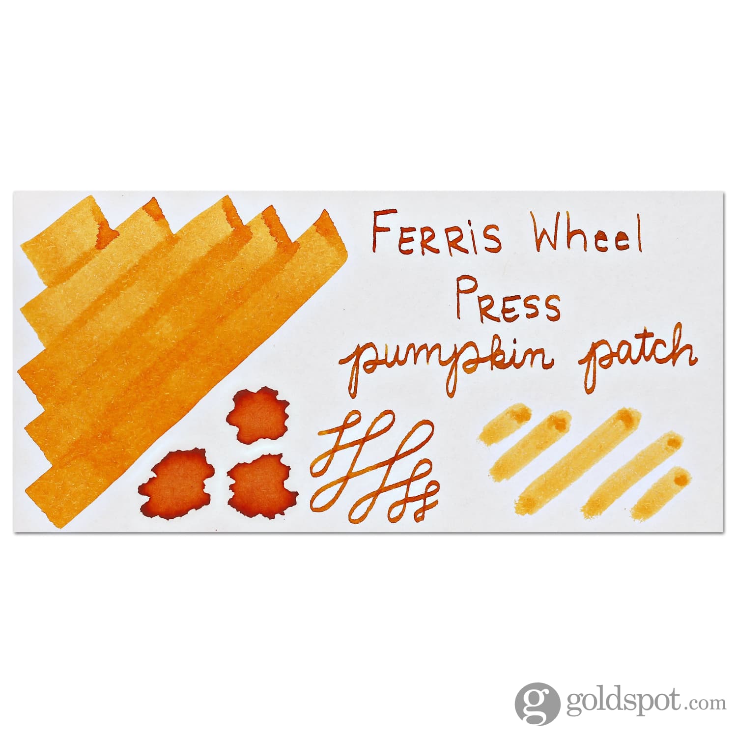 Ferris Wheel Press Pumpkin Patch Fountain Pen Ink - 38mL Bottle for Calligraphy, Journaling & Artistic Writing