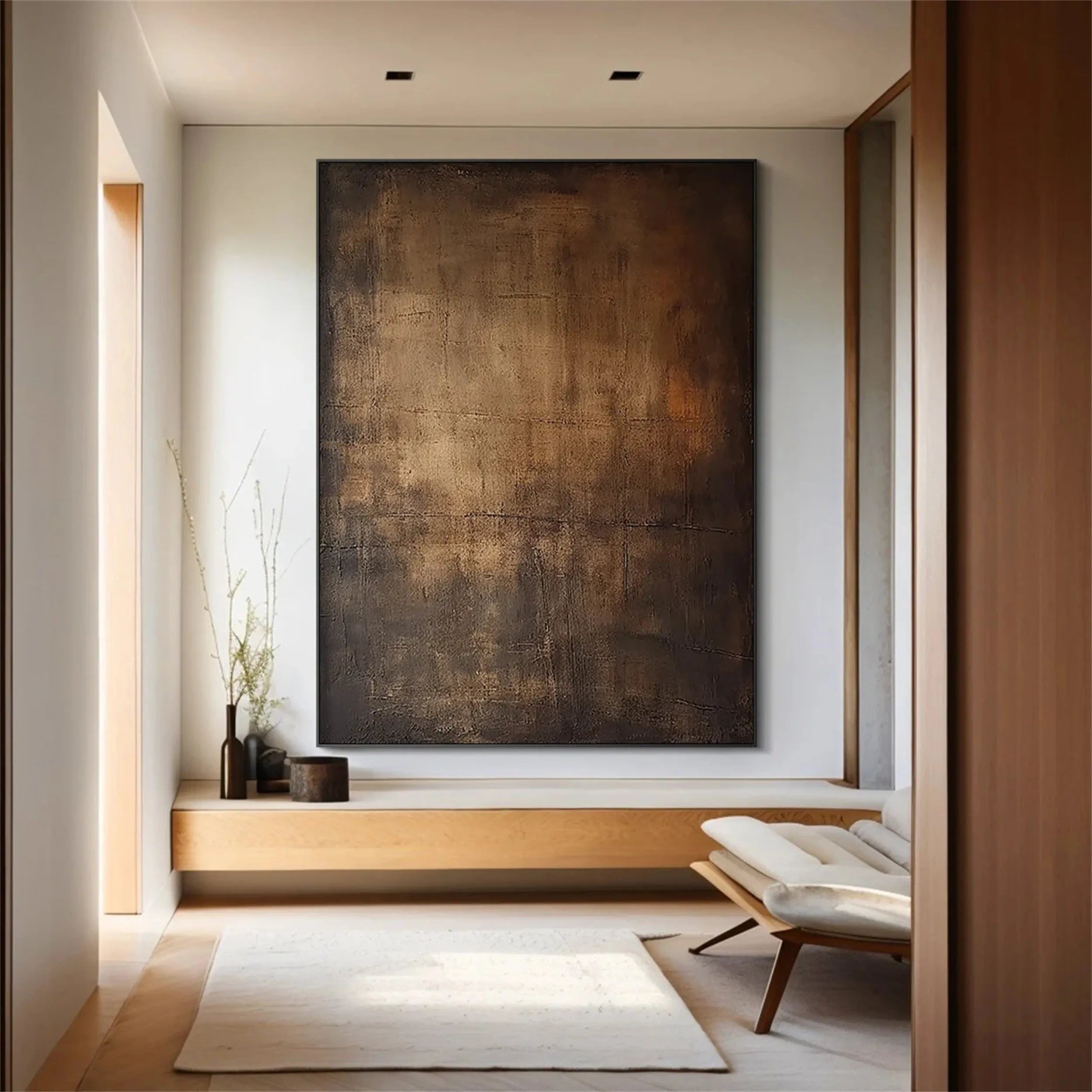 Abstract Painting #AB 104 - Modern Canvas Wall Art for Home & Office Decor | Perfect for Living Room, Bedroom or Workspace