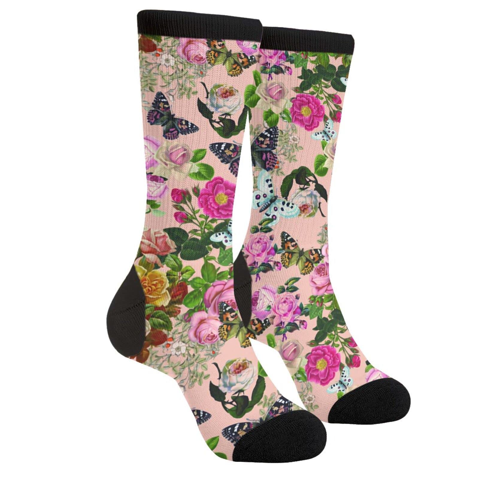 Funny Crazy Novelty Crew Tube Socks for Men & Women - Casual Athletic Sport Dress Socks - Perfect for Gifts, Costumes, and Everyday Wear