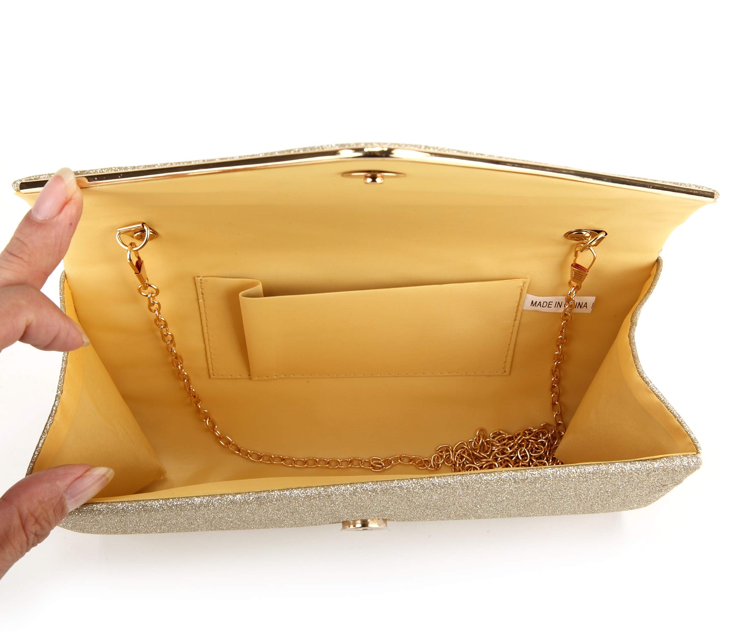 Sparkling Women's Clutch Purse - Party & Evening Crossbody Bag