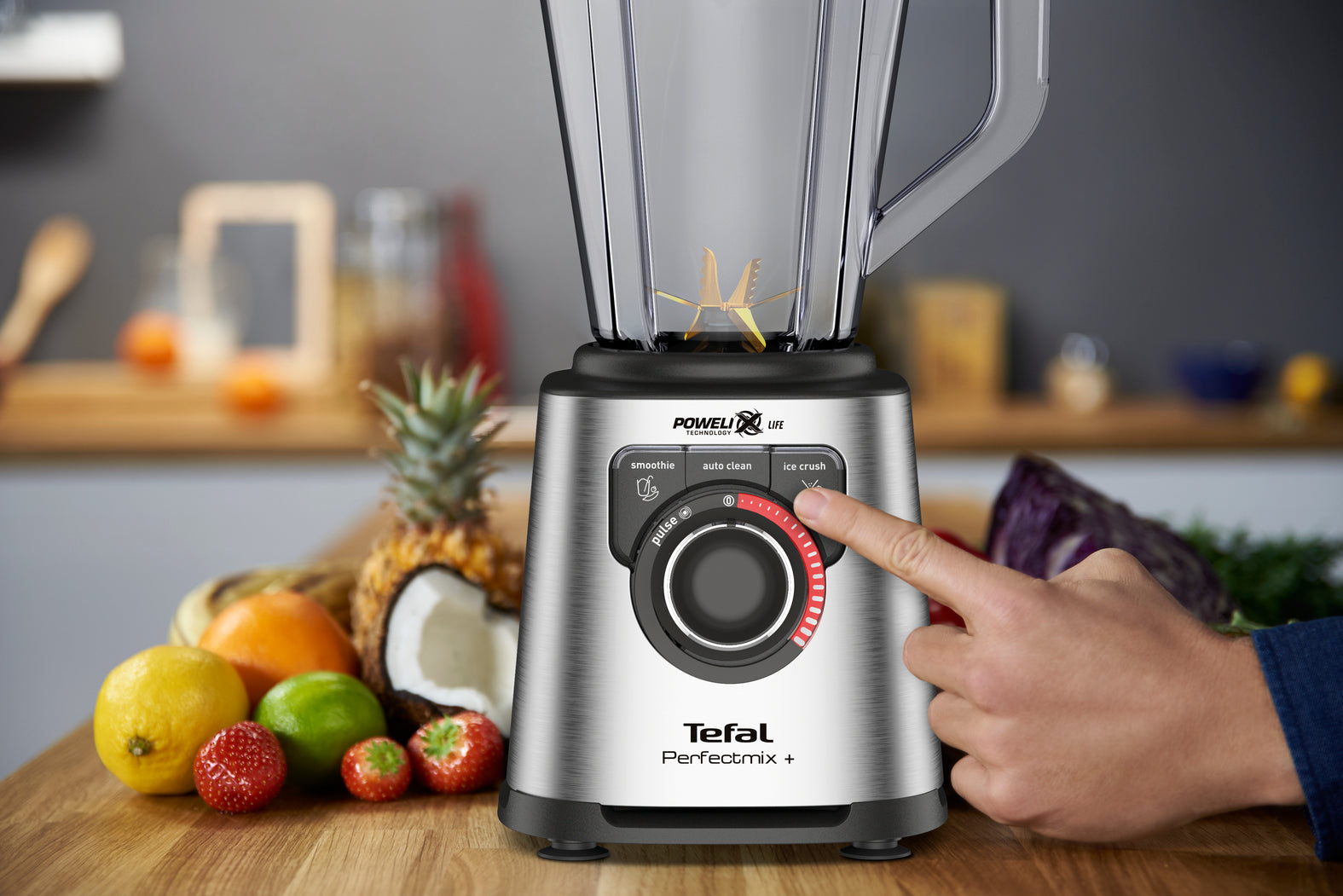 Tefal PerfectMix+ BL82A High-Speed Blender with 1000W Motor - Perfect for Smoothies, Soups & Nut Butters - Ideal for Home & Kitchen Use