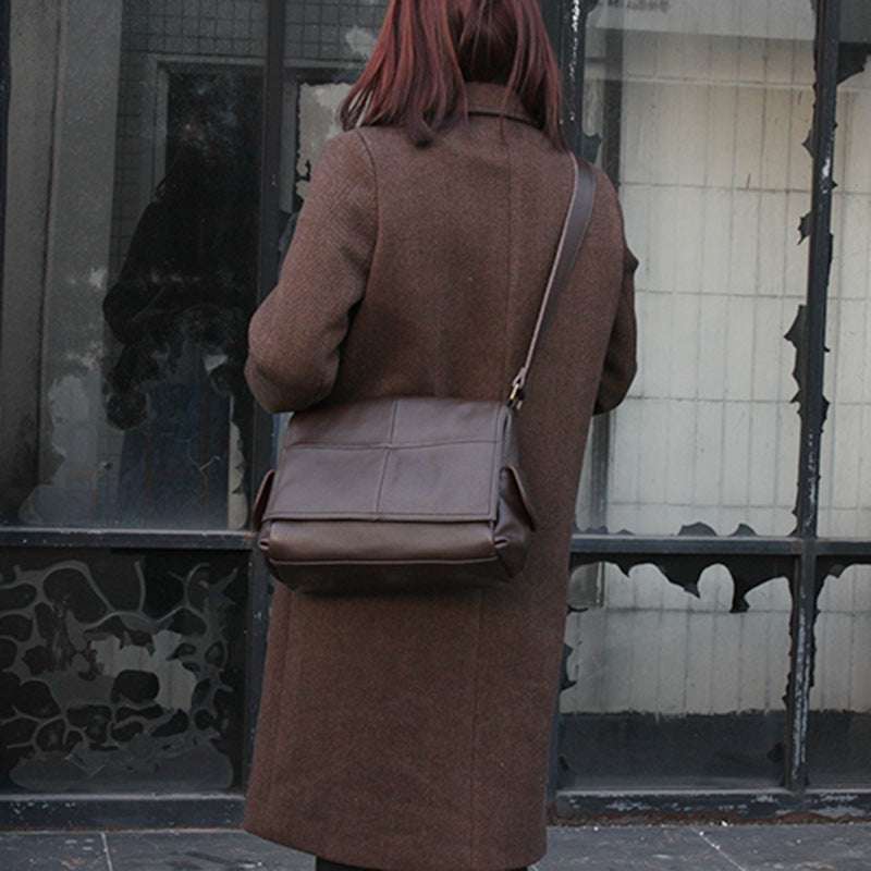 Stylish Genuine Leather Messenger Bag for Men & Women - Perfect for Work, Travel & Everyday Use