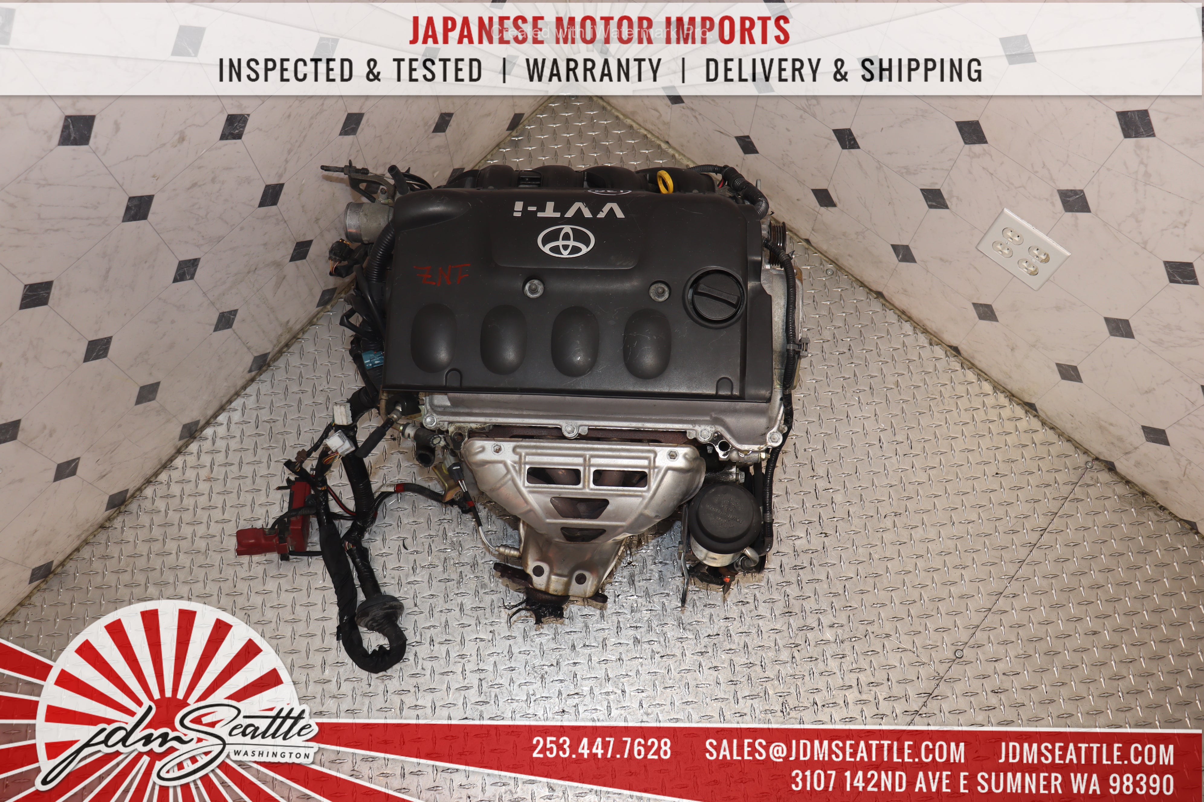 JDM 1NZ-FE 1.5L VVTI 4-Cylinder Engine for 2004-2006 Scion xB/xA, 2000-2005 Toyota Echo, 2005-2019 Yaris - High Performance Replacement Engine for Smooth Driving & Daily Commute