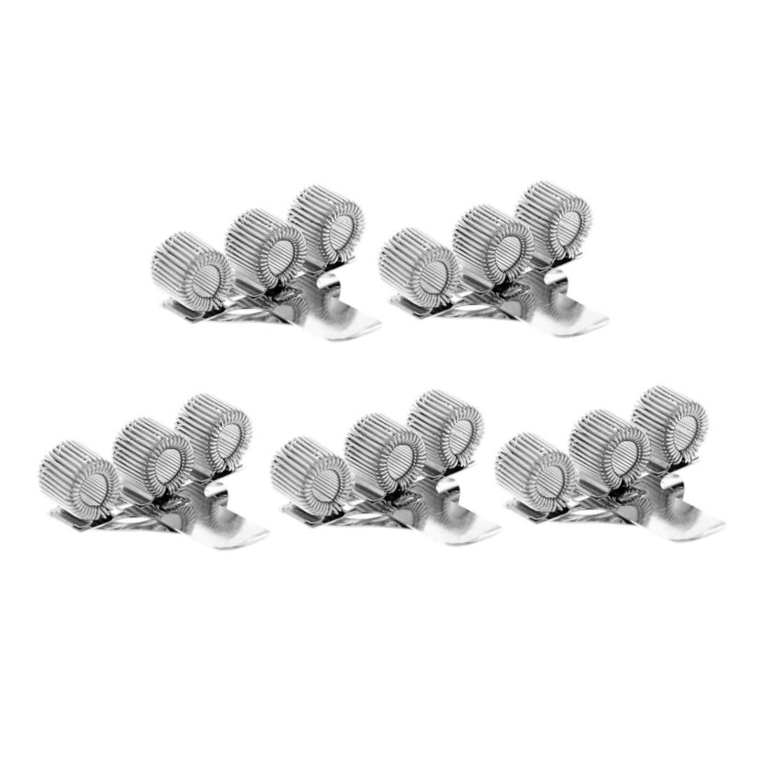 Triple Metal Pen Holder with Spring Loop & Pocket Clip - 5-Pack for Notebooks, Clipboards, Office & School Supplies | Perfect for Organizing Pens, Pencils & Markers