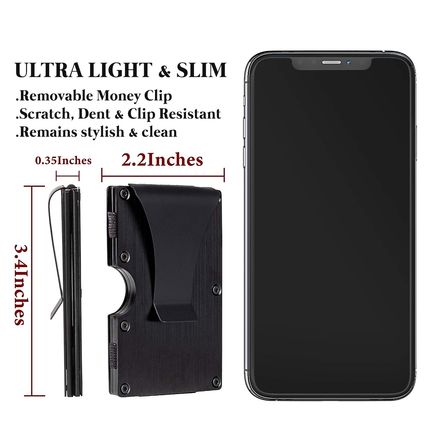 Personalized Carbon Fiber RFID Wallet for Men - Slim Minimalist Engraved Card Holder with Metal Money Clip | Gift for Dad from Daughter | Father's Day, Birthday & Christmas Present | Perfect for Everyday Use, Travel & Business