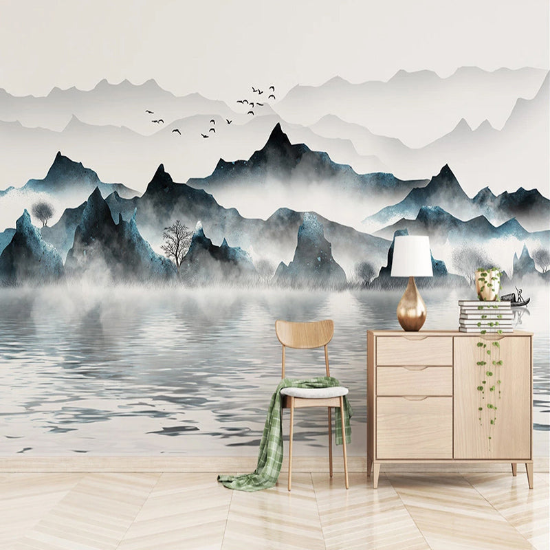 Cloudy Morning Wallpaper - Stunning Serene Landscape Designs for Desktop & Phone Backgrounds | Perfect for Relaxation & Home Office Decor